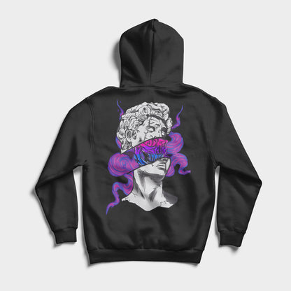 Smoke and Sculpt Back Printed Hoodie