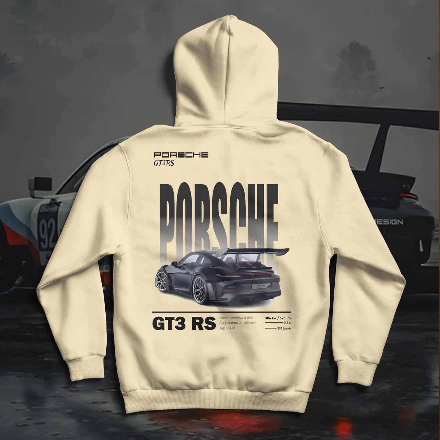 GT3 RS Back Printed Hoodie