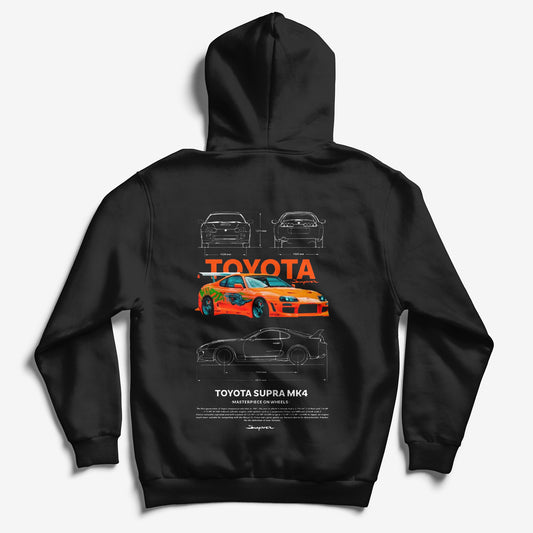 "Toyota Supra MK 4" Printed Hoodie